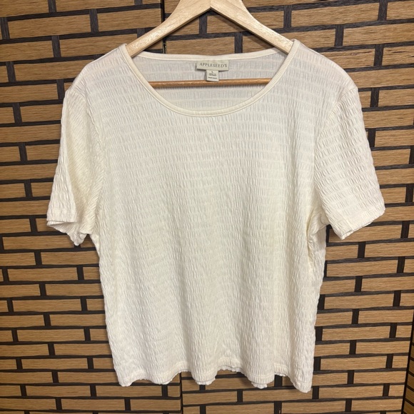Appleseed's Tops - Appleseed’s Ivory Top Size Large